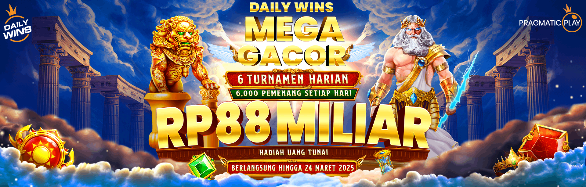 Banner Hot Games dengan winrate tinggi di GARUDA999